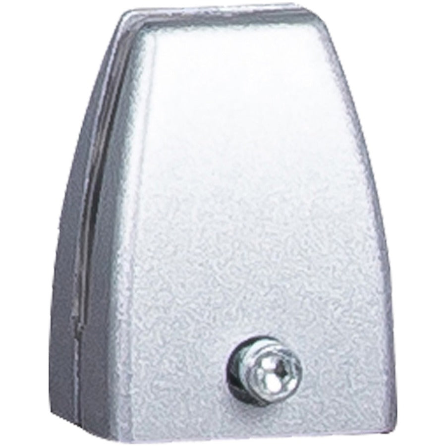 Boss Simple System Modesty Panel Bracket - 1.80" Width x 1.30" Depth x 2.40" Height - Metal - Silver, Driftwood - 1 Box
