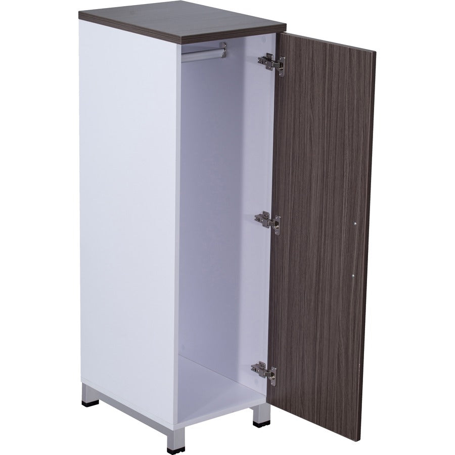 Boss Simple System 16 x 21 Wardrobe - 51" Height x 16" Width x 21" Depth - Finish: Driftwood, White - 1 Each