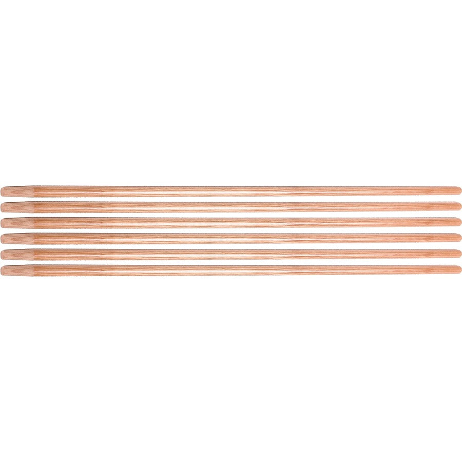 Ettore Floor Squeegee Wooden Pole Handle - 54" Length x 1" Diameter - Natural - Wood - 6 / Carton