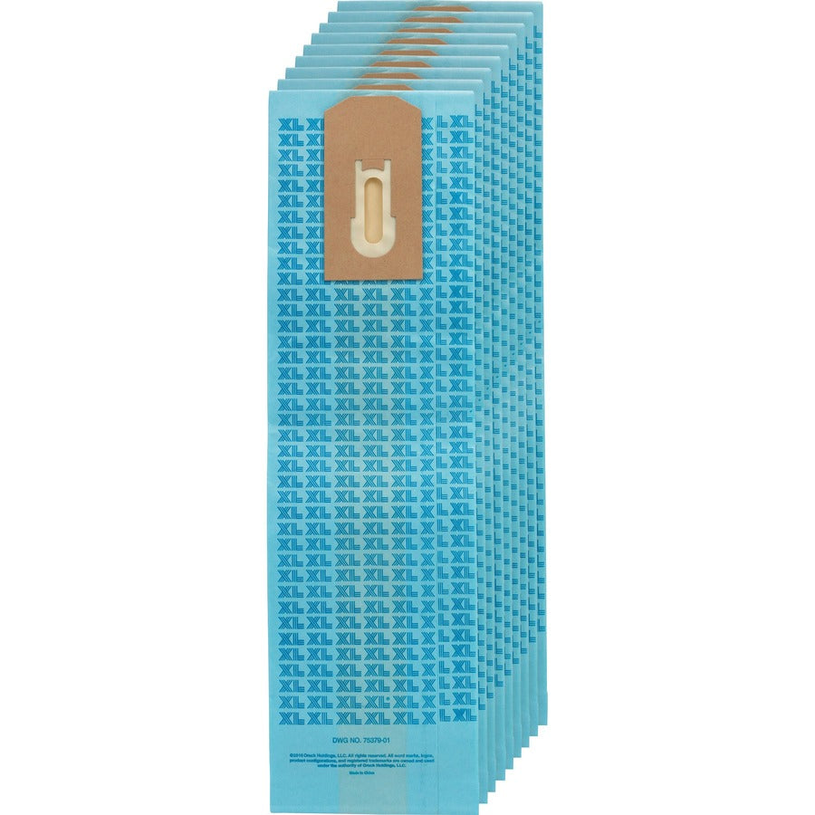 Oreck XL Standard Filtration Bags - 9/Pack - 34 / Carton - Blue