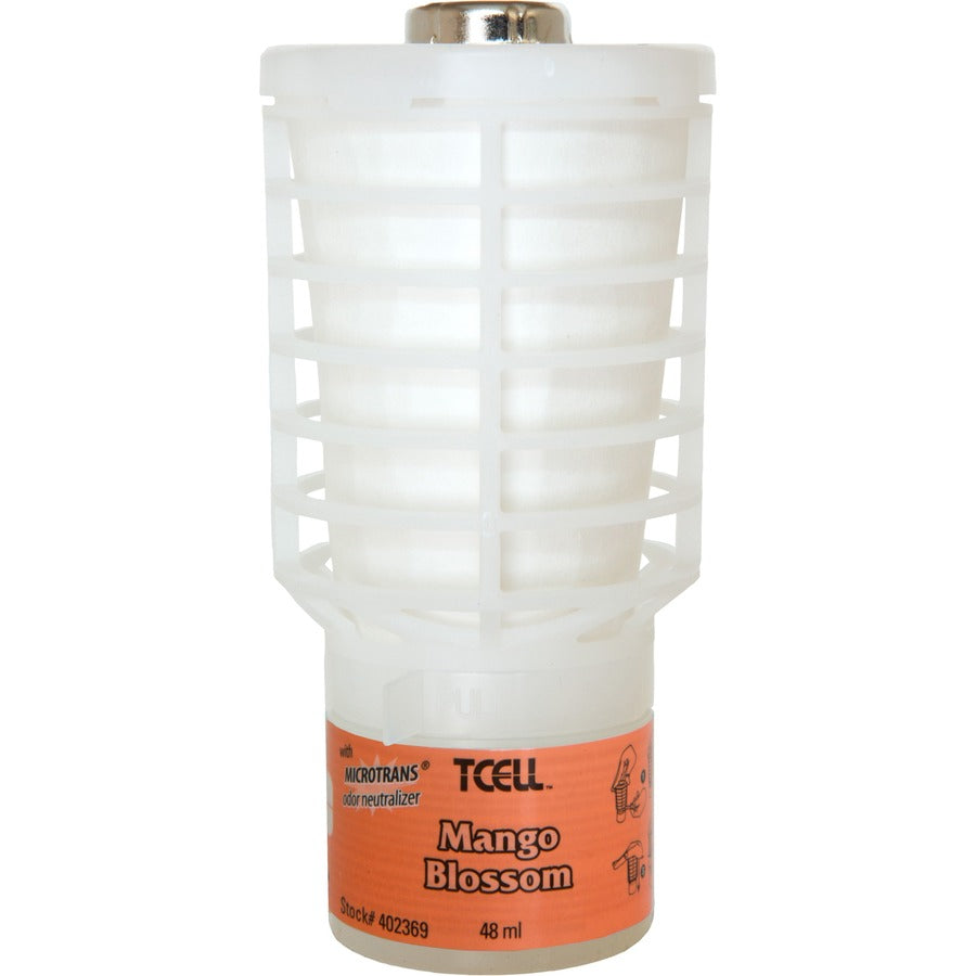Rubbermaid Commercial TCell Odor Control Dispenser Refills - 6000 ft� - Mango Blossom - 60 Day - Odor Neutralizer, VOC-free - 6 / Carton