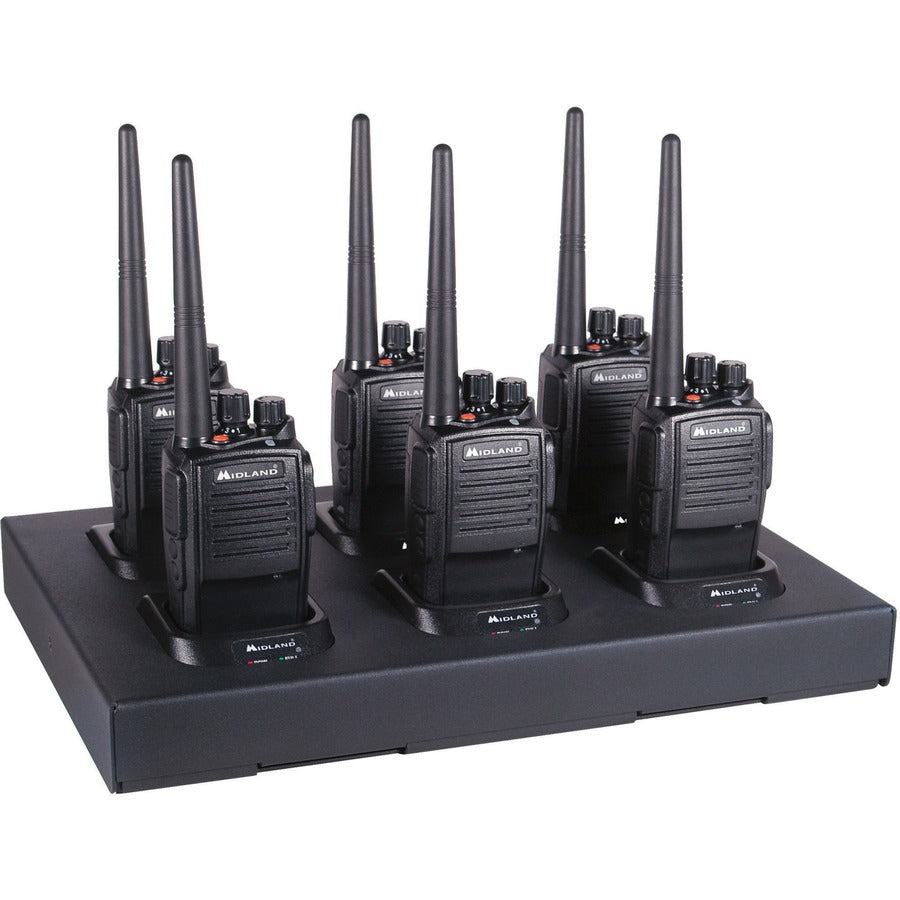 Midland MB400 Business Radio - 16 Radio Channels - 142 Total Privacy Codes - 4 W - Low Battery Indicator, Timer, Lightweight - Water Proof, Dust Proof - Lithium Ion (Li-Ion) - Black - 1 Box
