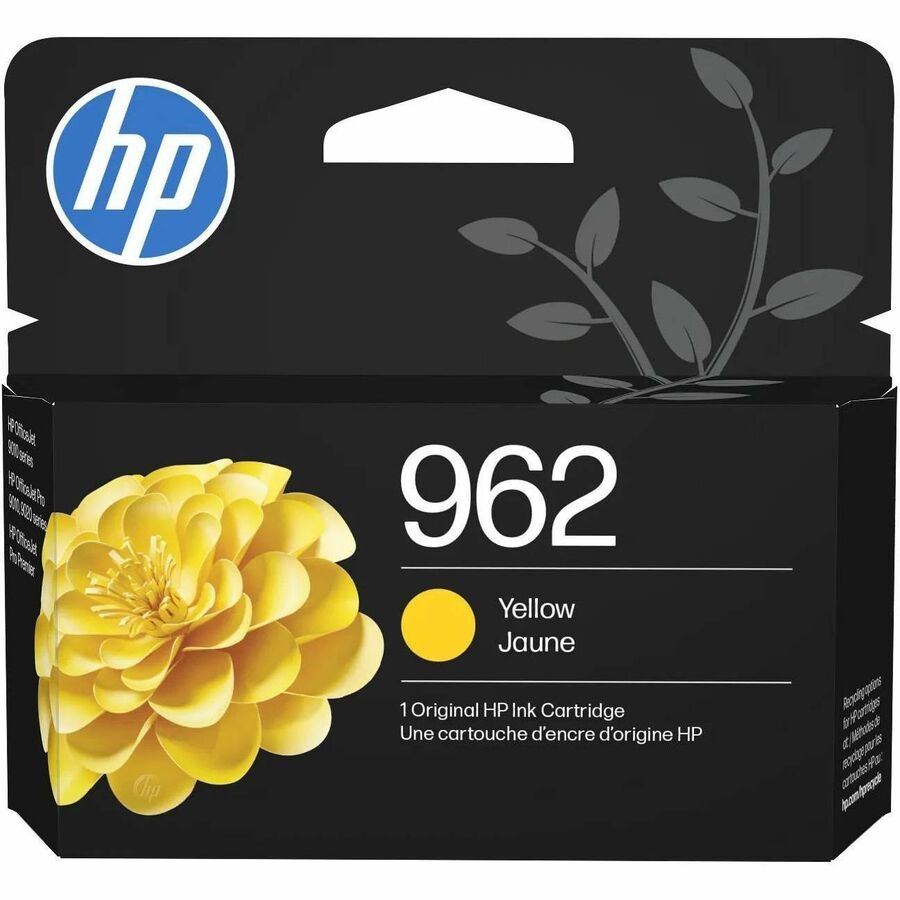 HP 962 (3HZ98AN) Original Standard Yield Inkjet Ink Cartridge - Yellow - 1 Each - 700 Pages