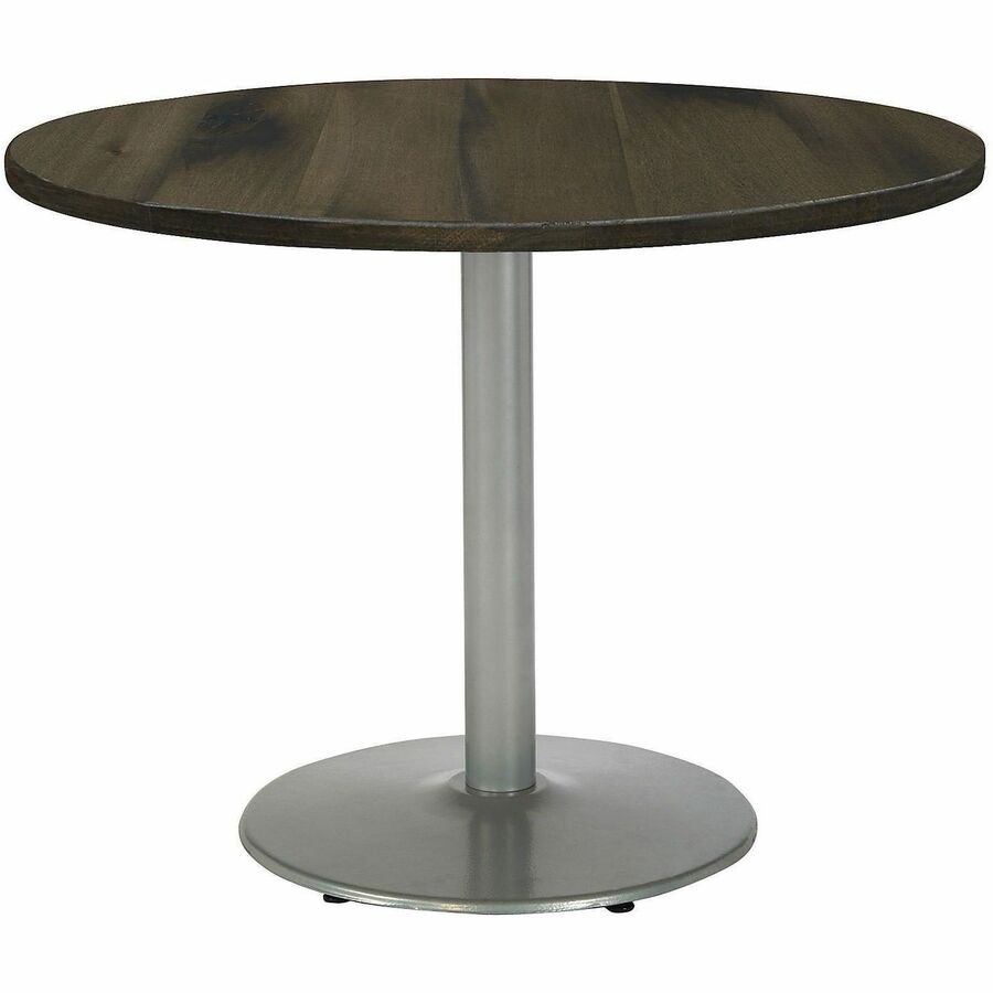 KFI 30" Round Vintage Wood Top Table - Barnwood Round Top x 30" Table Top Diameter - Assembly Required - Vintage Wood Top Material - 1 Each