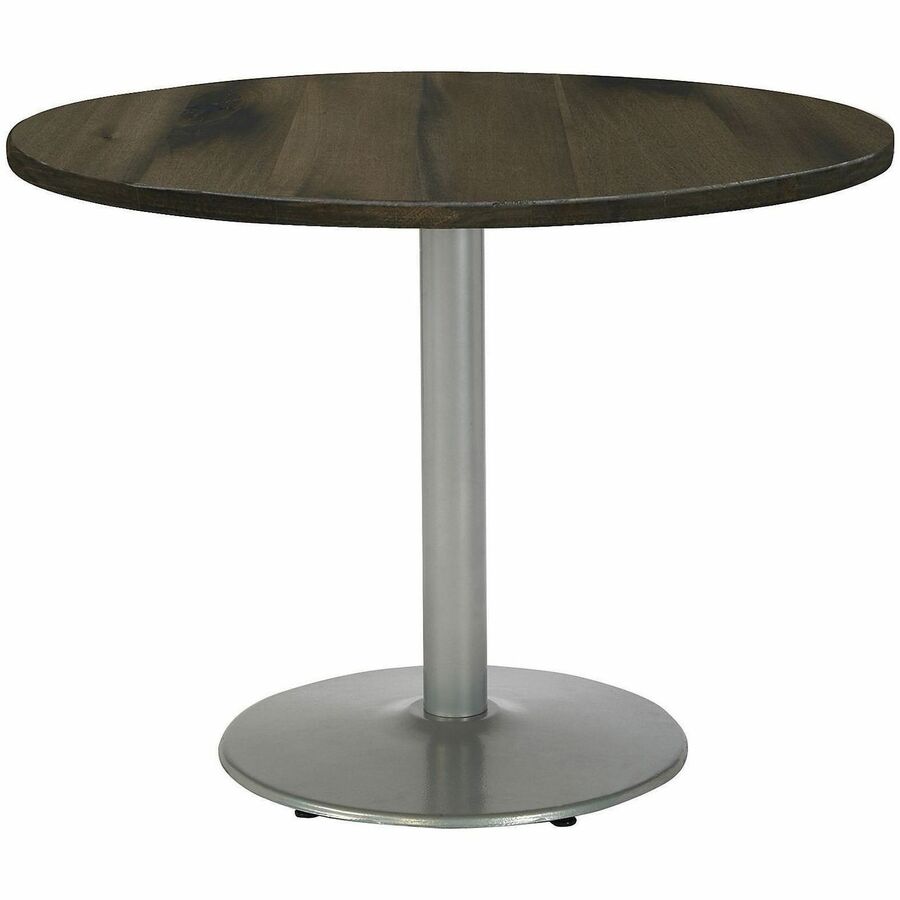 KFI 42" Round Vintage Wood Top Table - Barnwood Round Top x 42" Table Top Diameter - Assembly Required - Vintage Wood Top Material - 1 Each