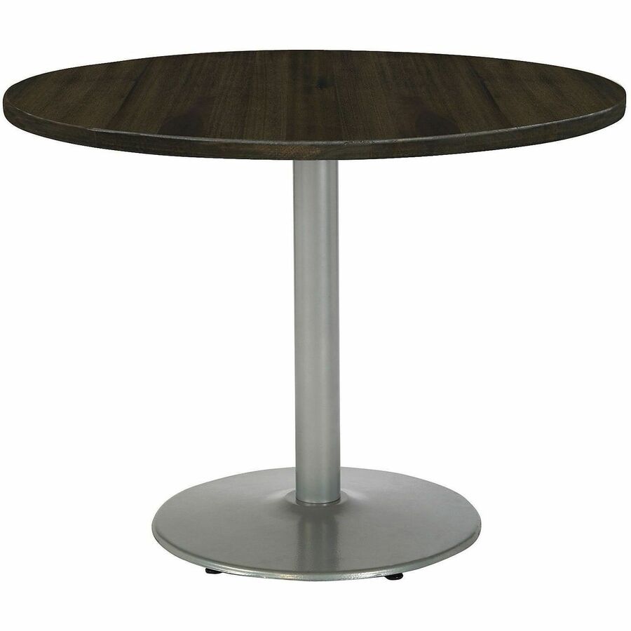 KFI 36" Round Vintage Wood Top Table - Natural Round Top x 36" Table Top Diameter - Assembly Required - Vintage Wood Top Material - 1 Each