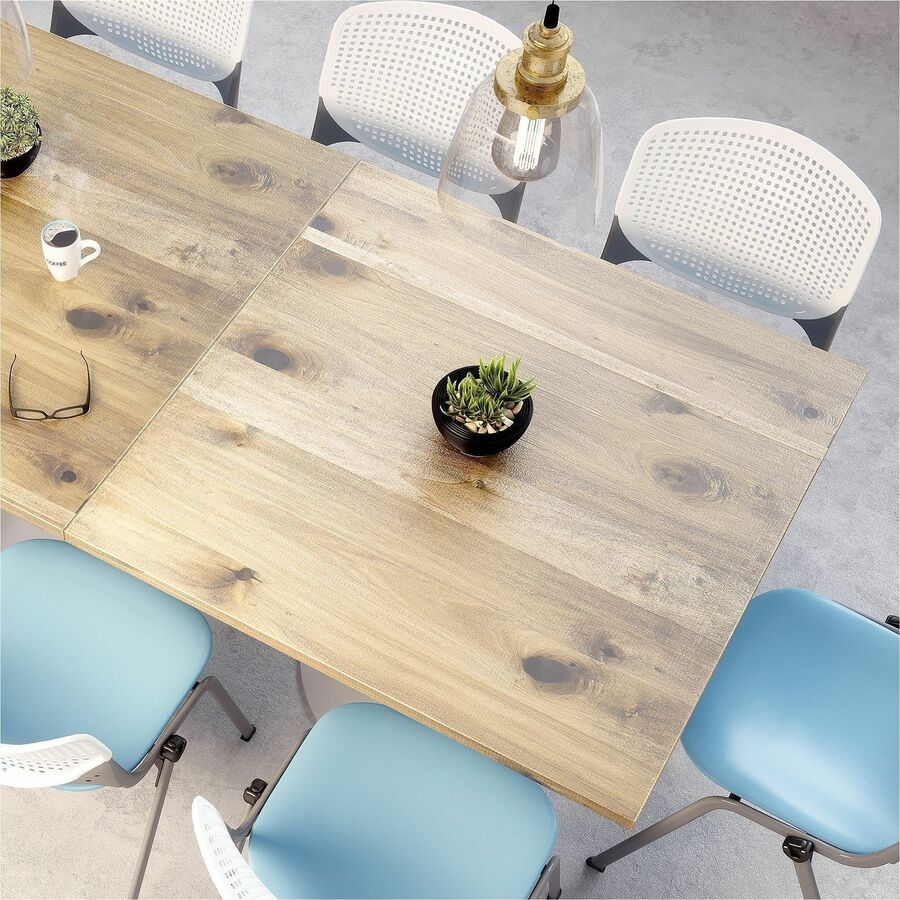 KFI 30" Square Vintage Wood Bistro Table - Square Top - 30" Height - Assembly Required - Espresso - Vintage Wood - 1 Each