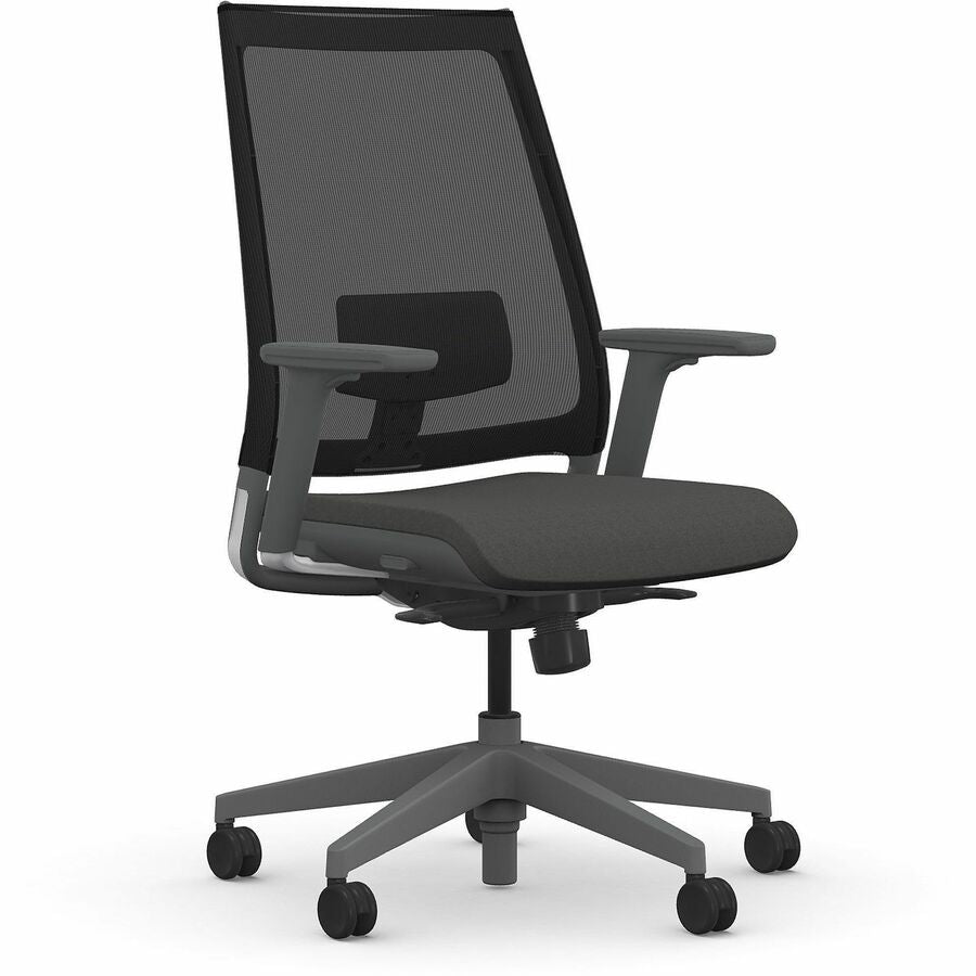 9 to 5 Seating Luna 3460 Task Chair - Dove Seat Color - Foam Seat Material - Gray Back Color - Mesh Back Material - 5-star Base - 1 Each