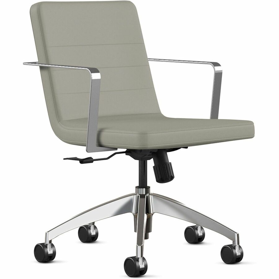 9 to 5 Seating 2450 Executive Mid-Back Task Chair - Mist Seat Color - Foam Seat Material - Mist Back Color - Foam Back Material - 5-star Base - 1 Each