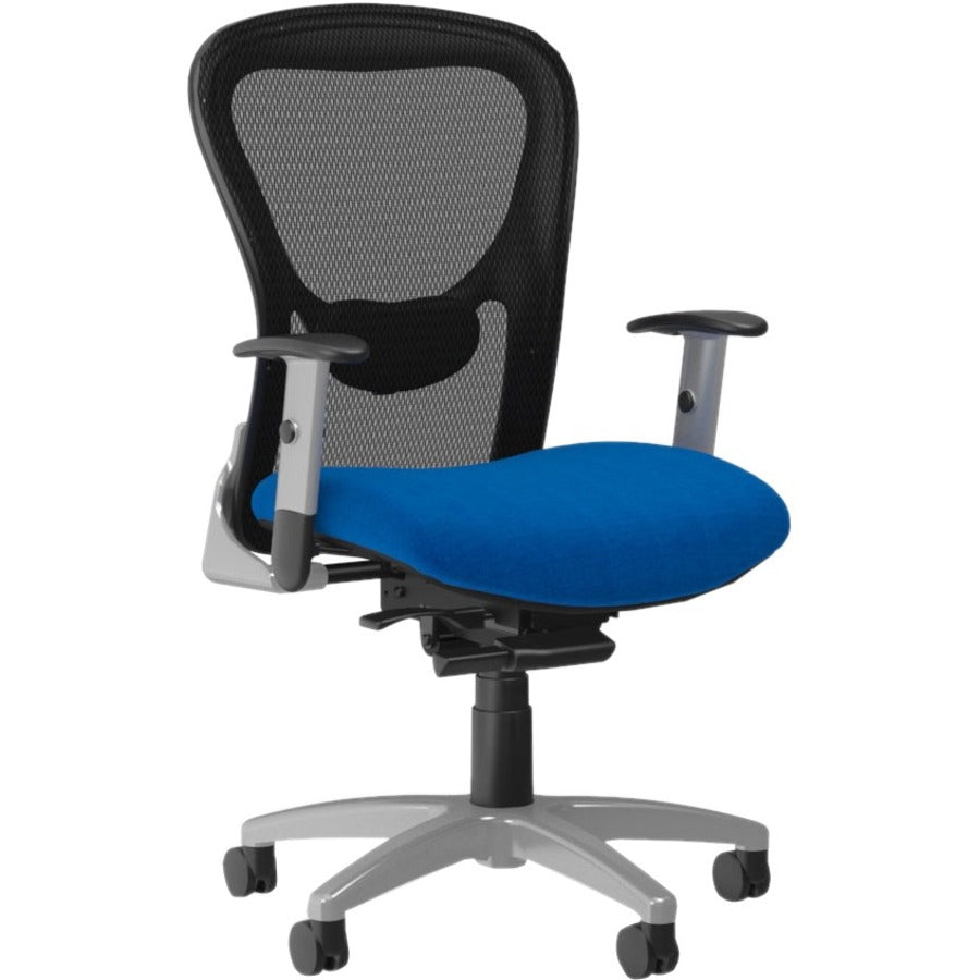 9 to 5 Seating Strata 1560 Task Chair - Mesh Back Material - Mid Back - 5-star Base - Blue - 1 Each