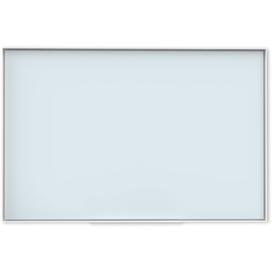 U Brands Glass Non-Magnetic Dry-Erase Board - 36" (3 ft) Width x 24" (2 ft) Height - Frosted White Tempered Glass Surface - White Aluminum Frame - Rectangle - Horizontal/Vertical - 1 Each