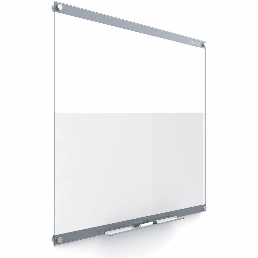 Quartet Infinity Customizable Dry-Erase Board - 36" (3 ft) Width x 24" (2 ft) Height - Clear/White Glass Surface - Rectangle - Horizontal/Vertical - Magnetic - Assembly Required - 1 Each