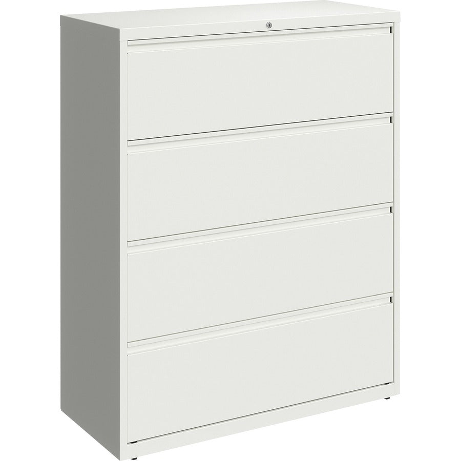 Lorell Fortress Series Lateral File - 42" Width x 18.6" Depth x 52.5" Height - 4 x Drawer(s) for File - Letter, Legal, A4 - Lateral - Hanging Rail, Magnetic Label Holder, Locking Drawer, Locking Bar, Ball Bearing Slide, Reinforced Base, Adjustable Leve...