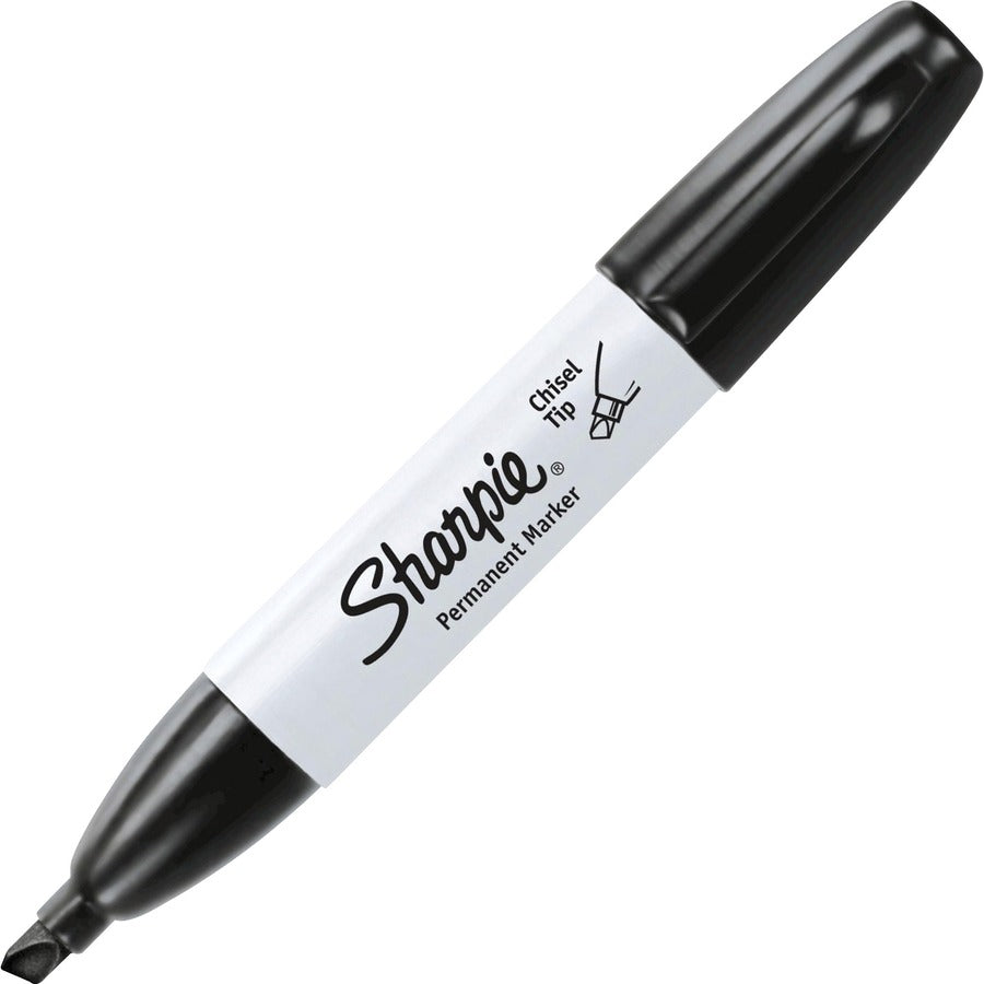 Sharpie Large Barrel Permanent Markers - Black Ink - 36 / Box