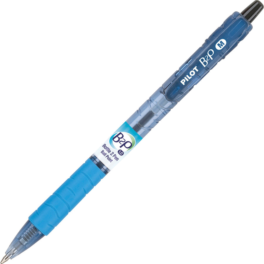 B2P Ball Point Retractable Pen - Retractable - Black, Blue Ink - Assorted Barrel - 36 / Display Box