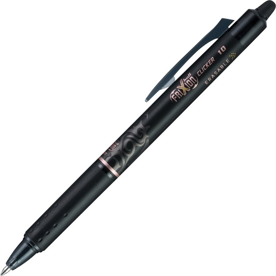 Pilot Erasable & Retractable Gel Pen - Refillable - Retractable - Erasable - Black Ink - Gel-based - Writing, Document - 12 / Dozen