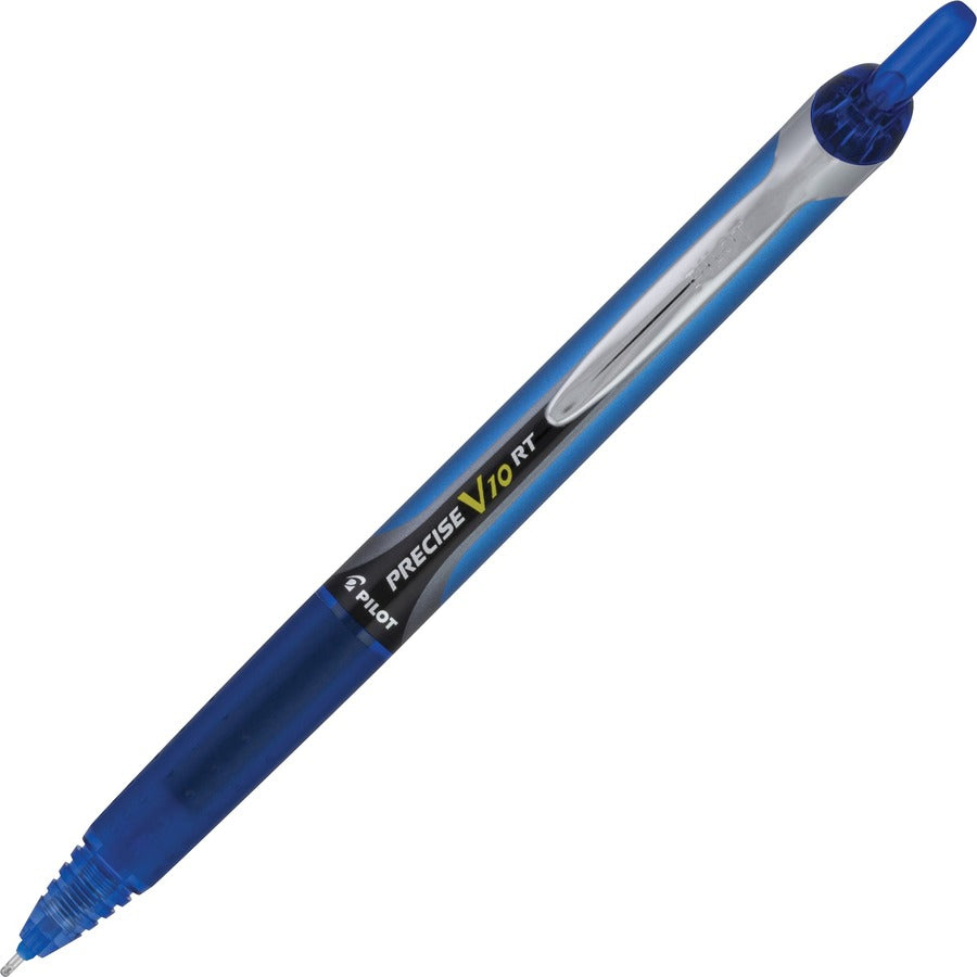 Pilot Retractable Rolling Ball Pens - Retractable - Blue Ink - Writing - 12 / Dozen