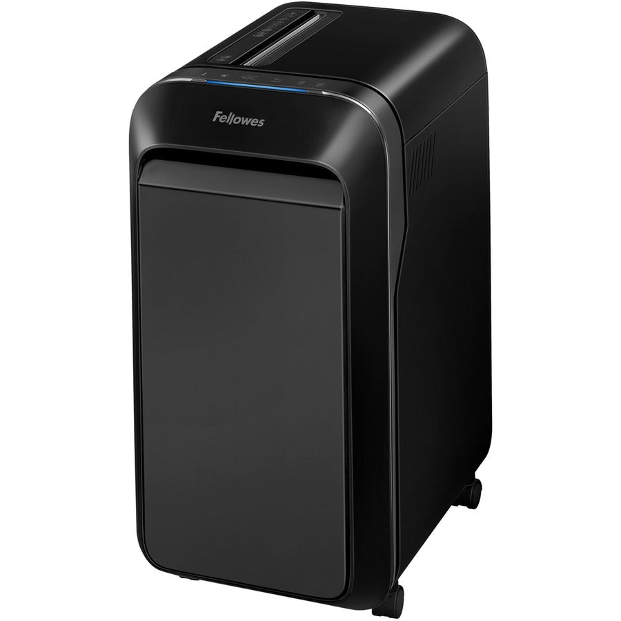 Fellowes Powershred LX220 Micro Cut Shredder - Micro Cut - 20 Per Pass - for shredding Paper, Credit Card, Paper Clip, Staples, Junk Mail - 0.156" x 0.500" Shred Size - P-4 - 7 ft/min - 9" Throat - 20 Minute Run Time - 8 gal Wastebin Capacity - Black