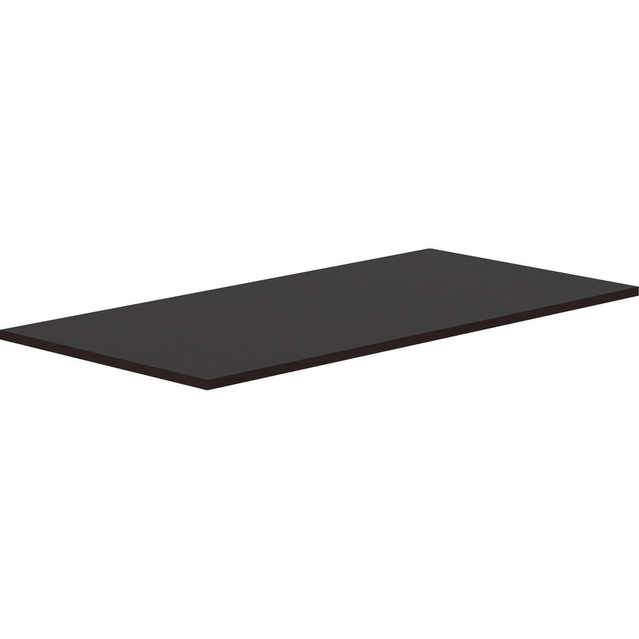 Lorell Relevance Electric Workstation Tabletop - 60" Width x 30" Depth x 1" Thickness - Straight Edge - Finish: Espresso - 1 Each