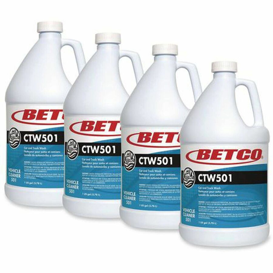 Betco CTW501 Car & Truck Wash - For Car, Truck - 1 gal - Streak-free - Yellow Green - 4 / Carton