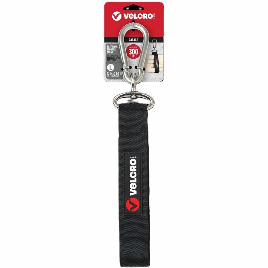 VELCRO®, Heavy Duty Storage Strap - Large (L) - 15" Height x 3.5" Width x 1" Length - Black - 1 Each