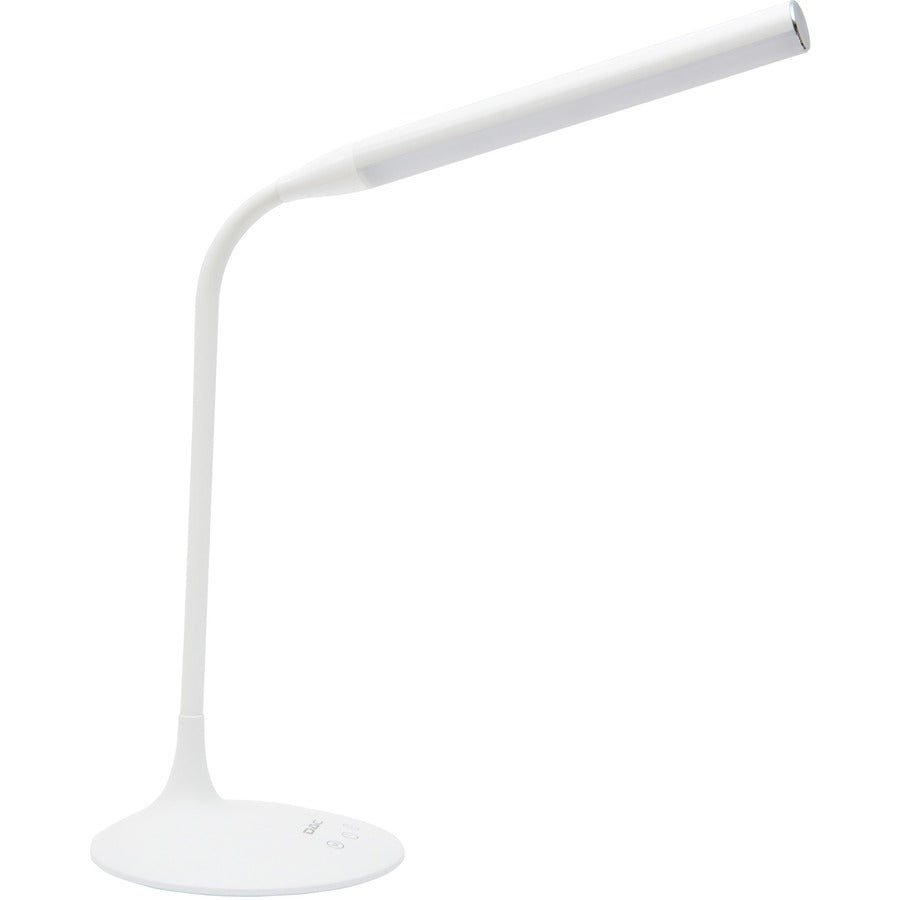 Data Accessories Company 21634 Desk Lamp - 15" Height - 6 W LED Bulb - Desk Mountable - White - for Office, Home, Dorm