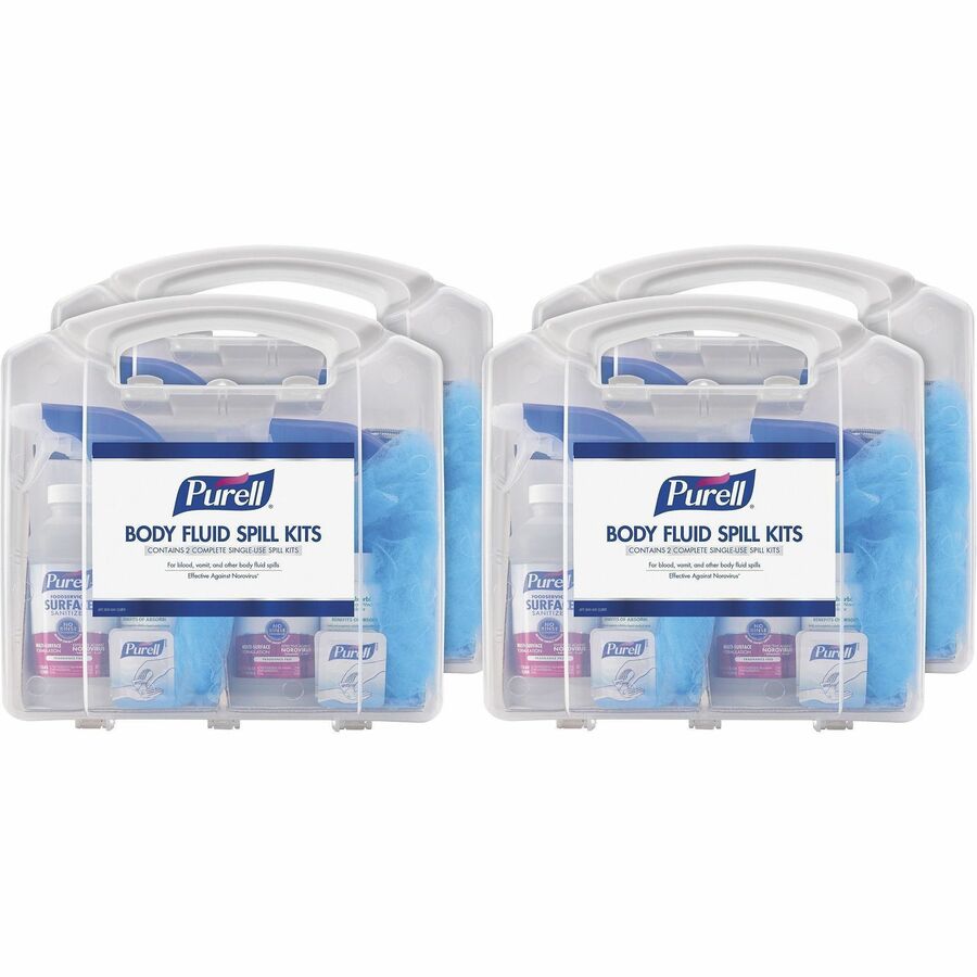 PURELL®, Body Fluid Spill Kit - White, Clear - 8 / Carton