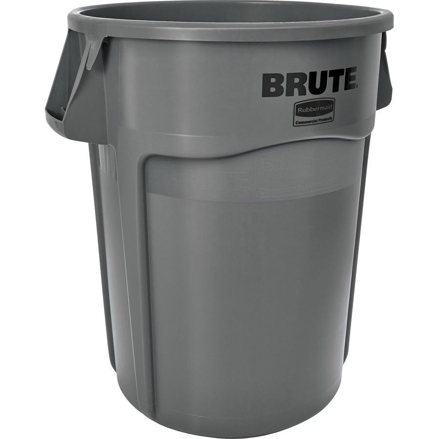 Rubbermaid Commercial Brute 44-Gallon Vented Utility Containers - 44 gal Capacity - Round - Water Resistant, Crack Resistant, Reinforced, UV Coated, Damage Resistant, Warp Resistant, Water Resistant, Durable, Handle, Heavy Duty - 31.5" Height x 24" Dia...