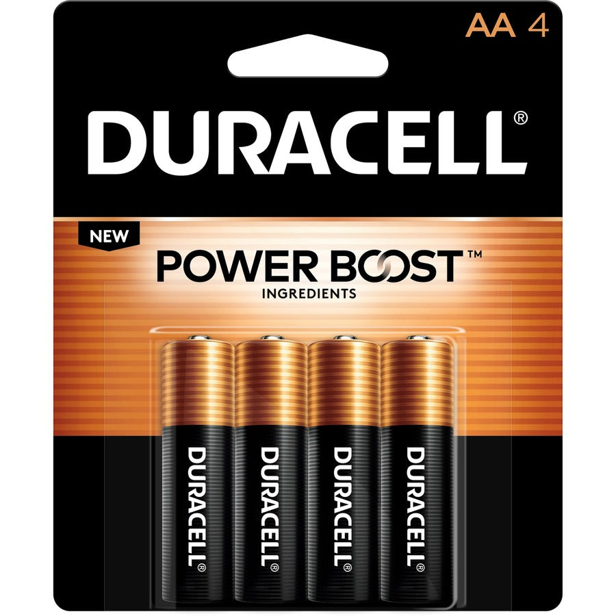 Duracell Coppertop Alkaline AA Battery 4-Packs - For Multipurpose - AA - 1.5 V DC - 4/Pack - 4 / Carton