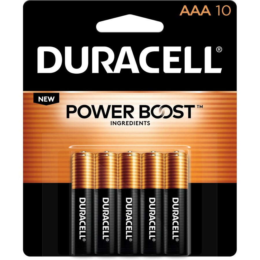 Duracell Coppertop Alkaline AAA Battery 10-Packs - For Multipurpose - AAA - 1.5 V DC - 10/Pack - 4 / Carton