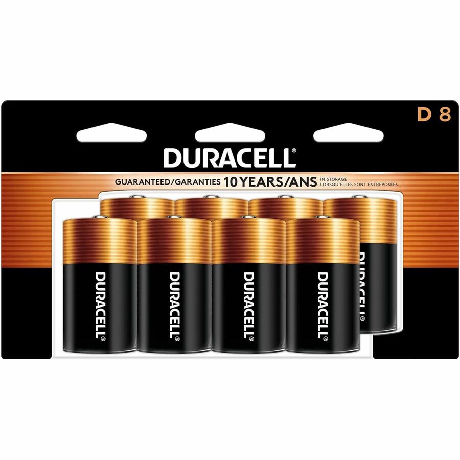 Duracell Coppertop Alkaline D Battery 8-Packs - For Multipurpose - D - 1.5 V DC - 8/Pack - 12 / Carton