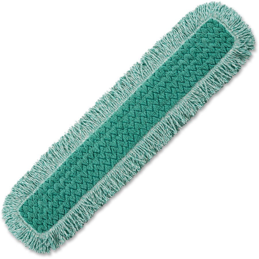Rubbermaid Commercial HYGEN 36" Fringed Dust Mop Pad - 36" Width - MicroFiber - 6 / Carton