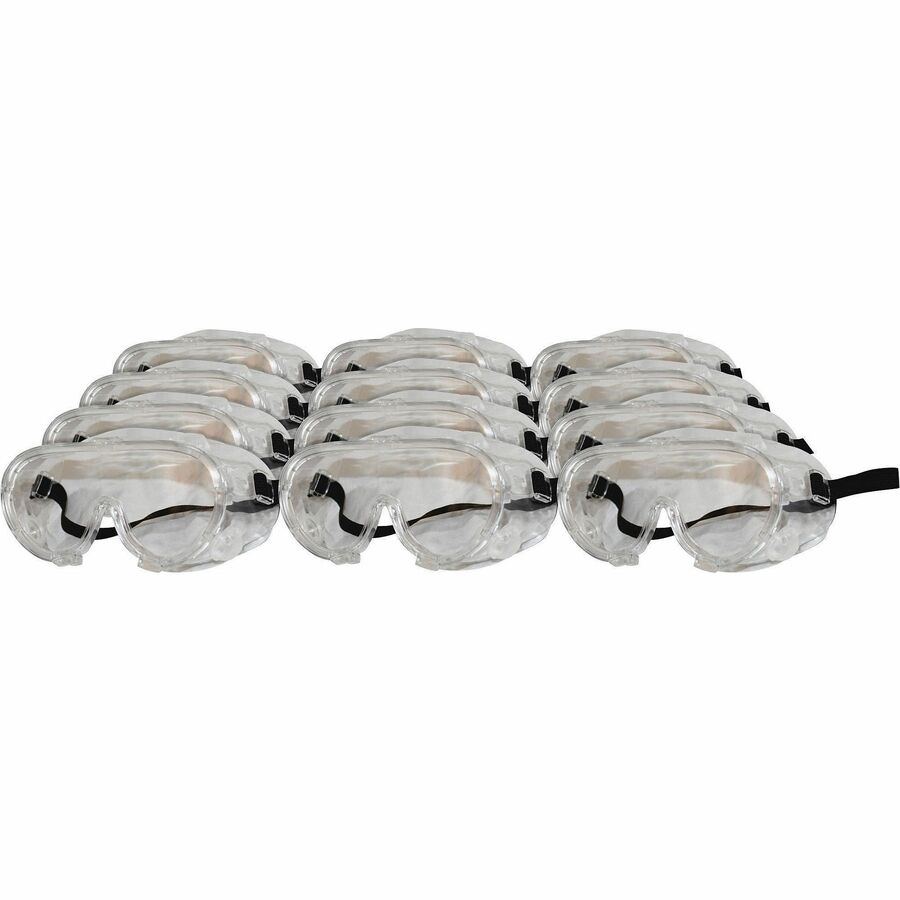 ProGuard Classic 808 Series Safety Goggles - Universal - Ultraviolet, Splash, Impact, Chemical, Eye, Chemical Protection - Polyvinyl Chloride (PVC) - Clear - Anti-fog, High Visibility, Adjustable, Elastic Headband, Lightweight, Comfortable, Durable - 1...