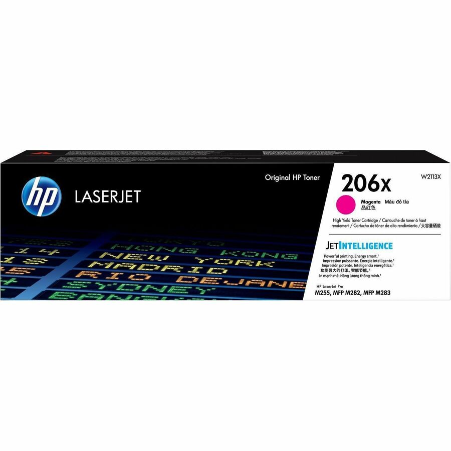 HP 206X Original High Yield Laser Toner Cartridge - Magenta - 1 Each - 2450 Pages