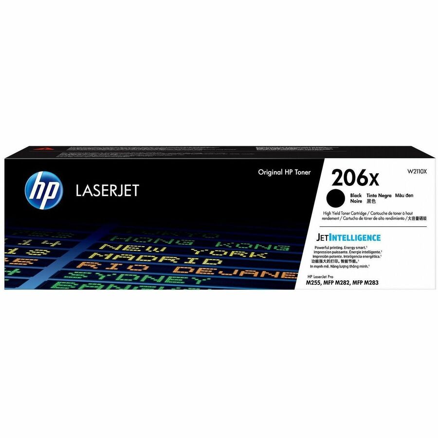 HP 206X Original High Yield Laser Toner Cartridge - Black - 1 Each - 3150 Pages