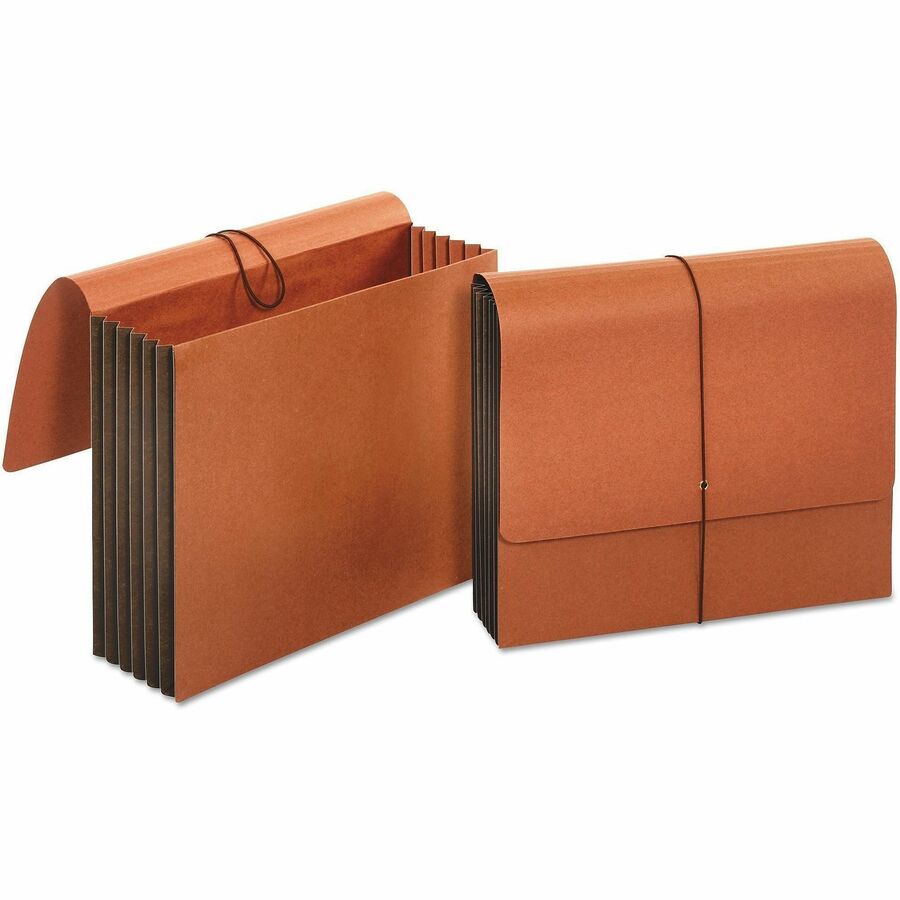 Universal Letter Expanding File - 8 1/2" x 11" - Capacity5 1/4" Expansion - 1 Pocket - Stock - Redrope - 30% Recycled - 1 Each