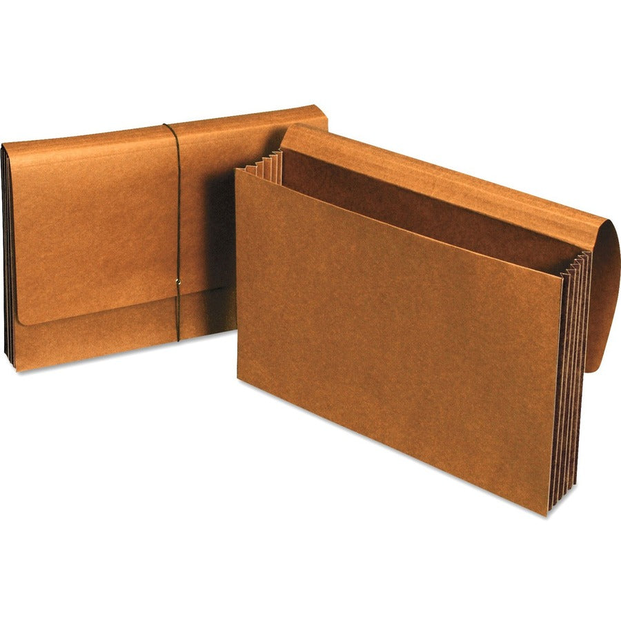 Universal Legal Expanding File - 8 1/2" x 14" - Capacity5 1/4" Expansion - 1 Pocket - Stock - Redrope - 30% Recycled - 1 Each