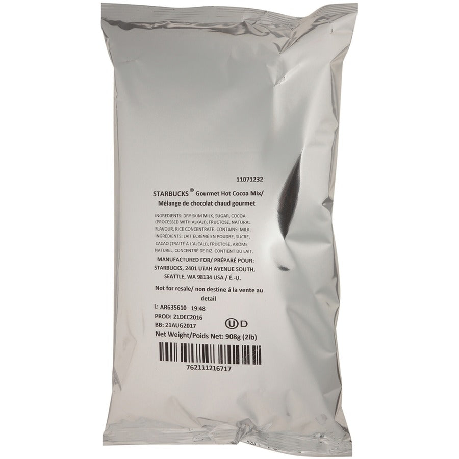 Starbucks Single Cup Brewer Gourmet Hot Cocoa - 2 lb - 6 / Carton