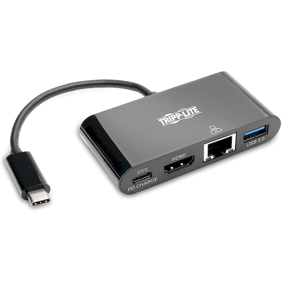 Tripp Lite series USB-C Multiport Adapter - for Tablet PC, Smartphone, Monitor, Desktop PC, Notebook - USB Type C - 7 x USB Ports - 2 x USB 3.0 - USB Type-C - Network (RJ-45) - HDMI - Wired