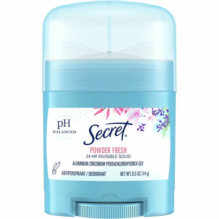 Secret Powder Fresh Deodorant - Stick - 0.50 oz - Powder Fresh - Odor Neutralizer - 24 / Carton