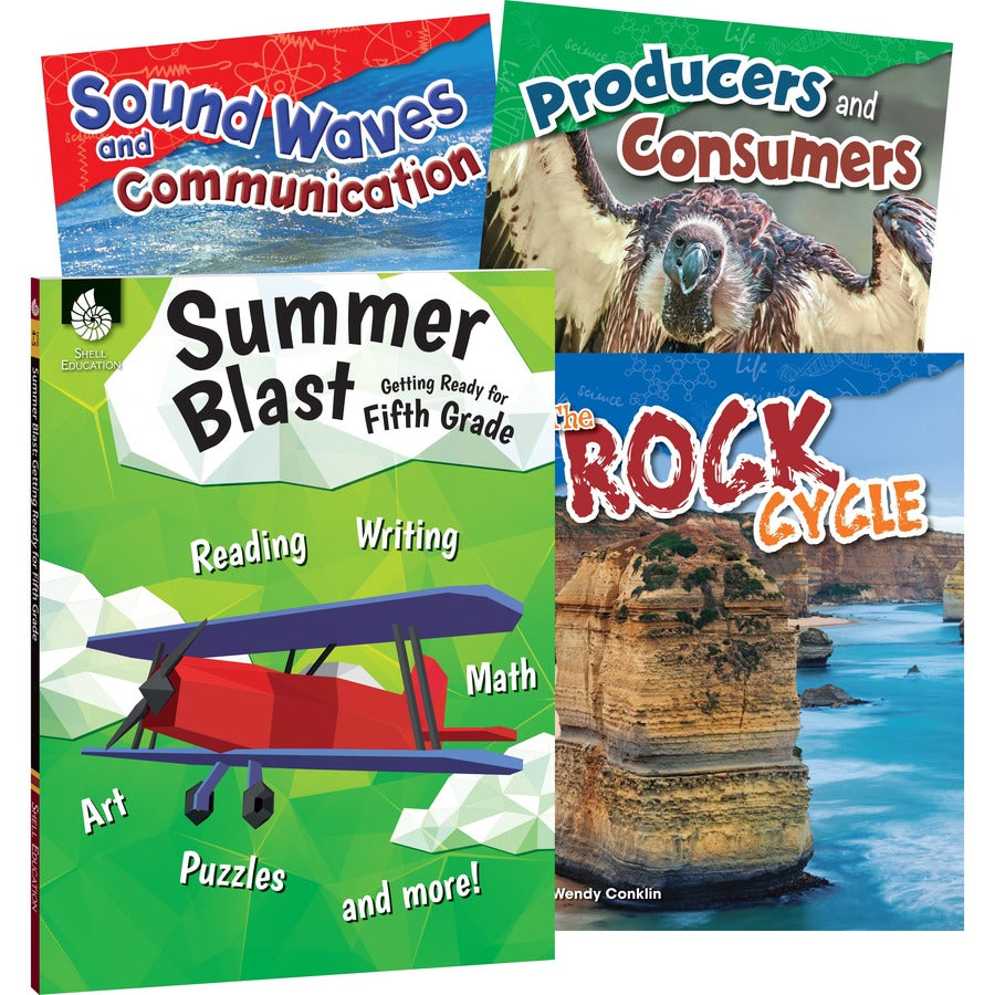 Shell Education Learn-At-Home Summer Science Set Printed Book by Wendy Conklin - 224 Pages - Book - Grade 4-5 - Multilingual
