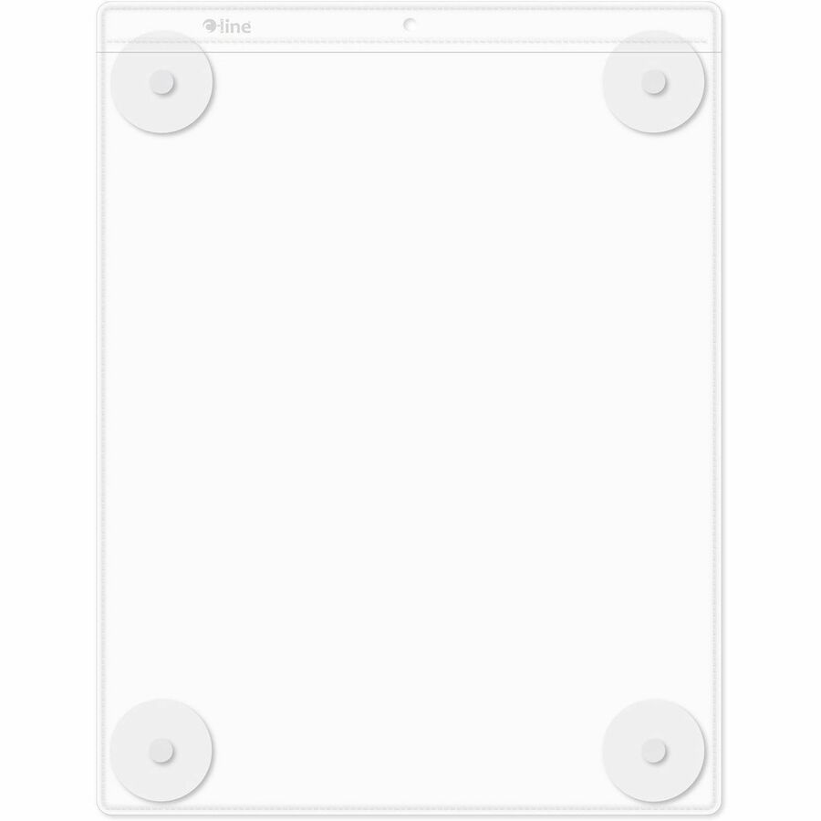C-Line Heavyweight Display Pocket - 9" Width x 12" Height - Heavyweight, Strong, Top Loading, Suction Cup - Display, Store, Industrial, Storage - Clear, Clear - 1 Box