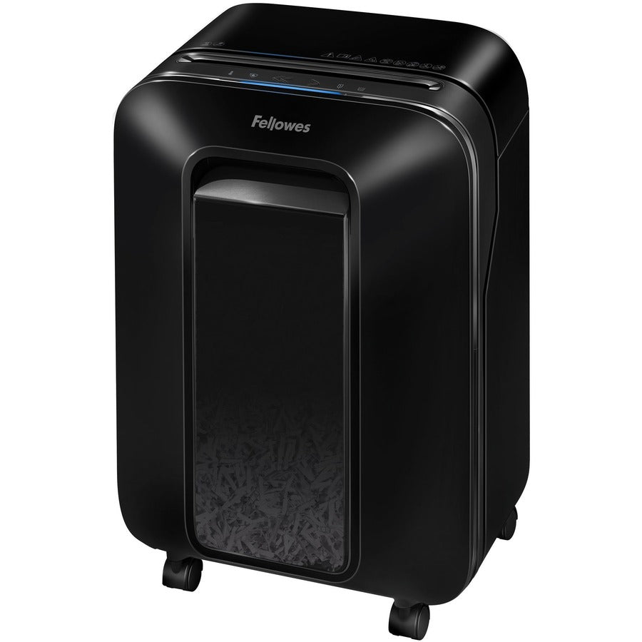 Fellowes Powershred LX170 100% Jam Proof Cross-cut Shredder - Continuous Shredder - Cross Cut - 12 Per Pass - for shredding Staples, Paper, Paper Clip, Credit Card, Junk Mail - 10 Minute Run Time - Black
