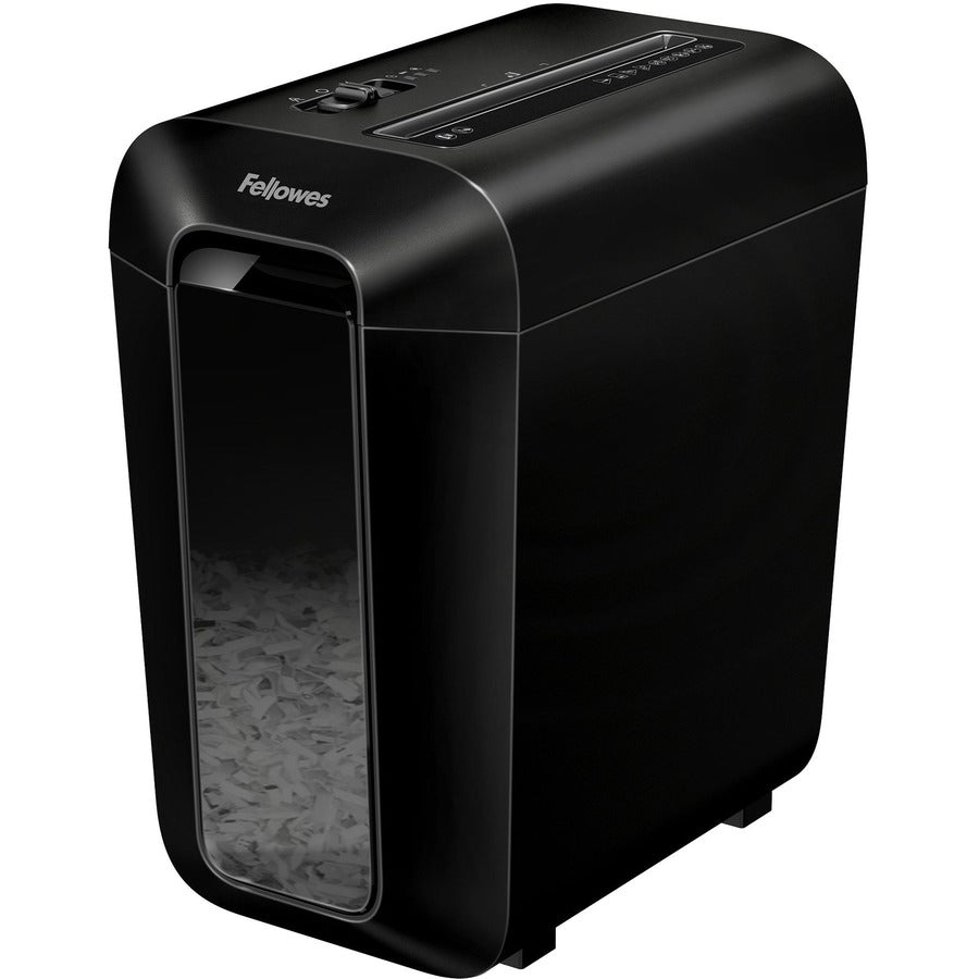 Fellowes Powershred LX65 Cross-cut Shredder - Non-continuous Shredder - Cross Cut - 10 Per Pass - for shredding Staples, Paper, Paper Clip, Credit Card - 0.156" x 1.563" Shred Size - P-4 - 6 Minute Run Time - 20 Minute Cool Down Time - 4 gal Wastebin C...
