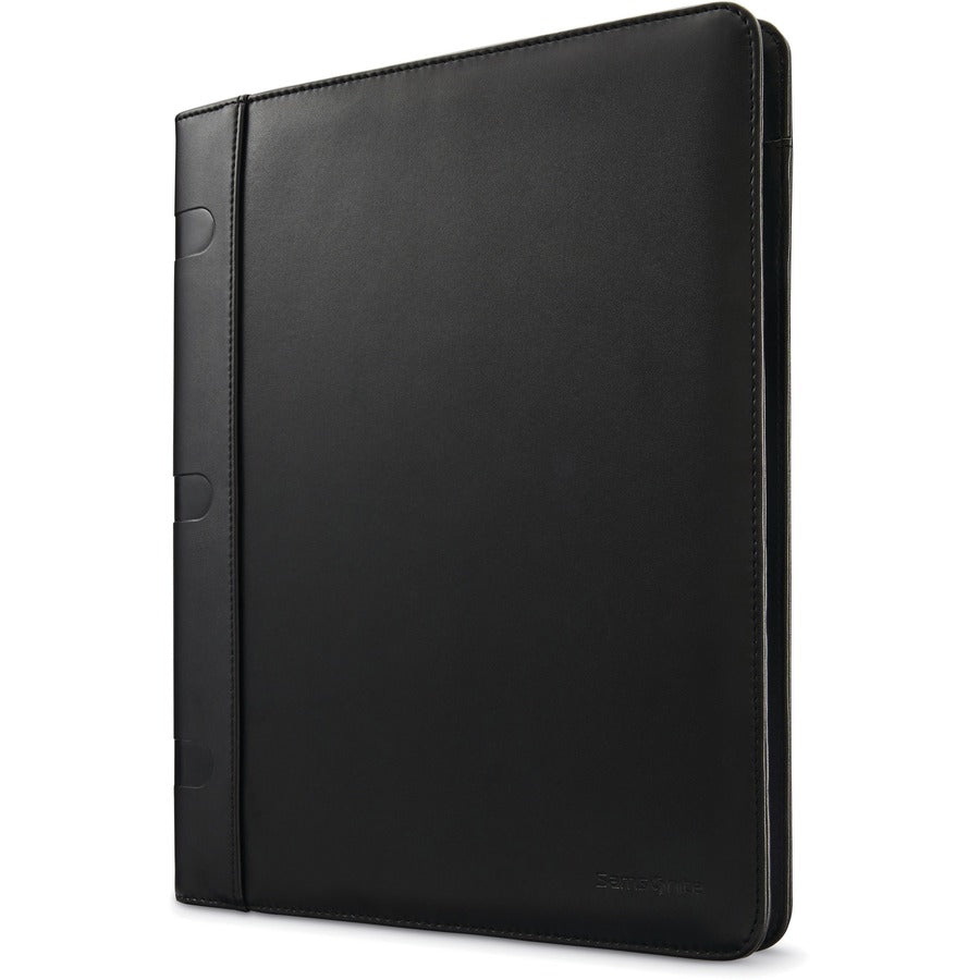 Samsonite Carrying Case (Portfolio) Accessories - Black - Genuine Leather Body - 12.5" Height x 0.7" Width x 9.5" Depth - 1 Each
