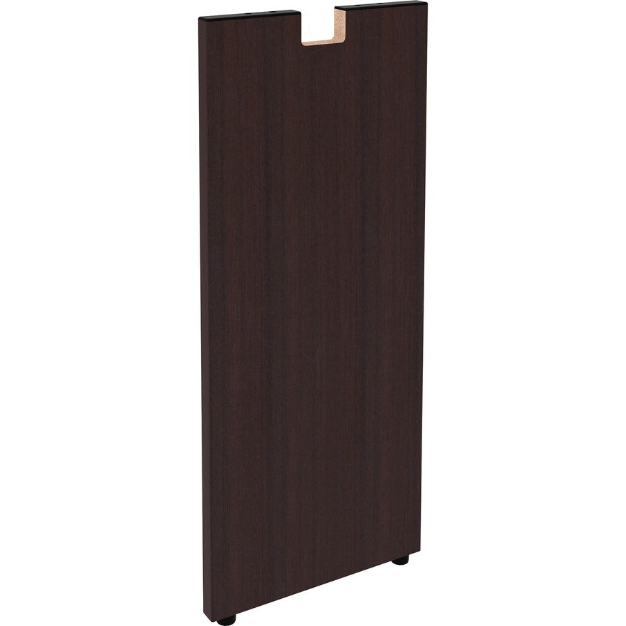 Lorell Essentials Series Credenza Half Leg - 28.5" Height x 12" Width x 1" Depth - Finish: Espresso Laminate - 1 Each