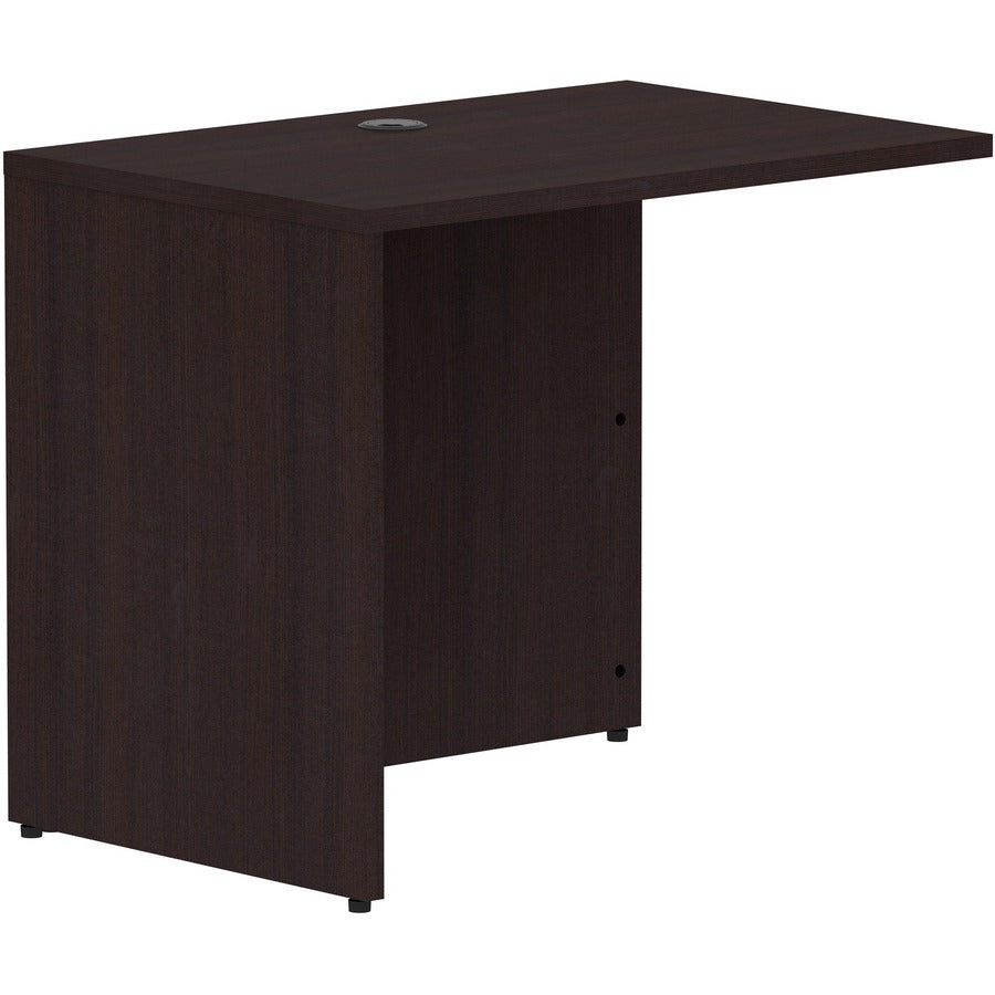 Lorell Essentials Series Return Shell - Rectangle - 29.5" Height x 35" Width x 24" Depth Return Shell, 1" Thickness Top - Finish: Espresso Laminate - 1 Each