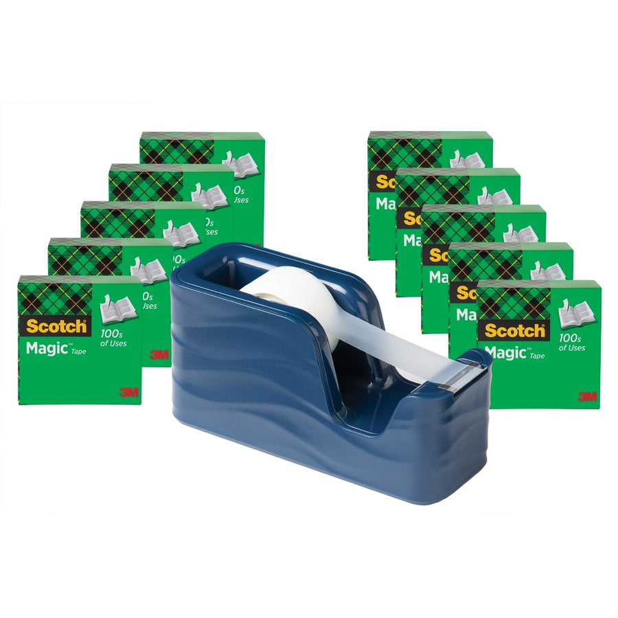 Scotch Magic Tape C18 Dispenser Value Pack - 333.33 yd Length x 0.75" Width - Matte - Dispenser Included - 1 Pack
