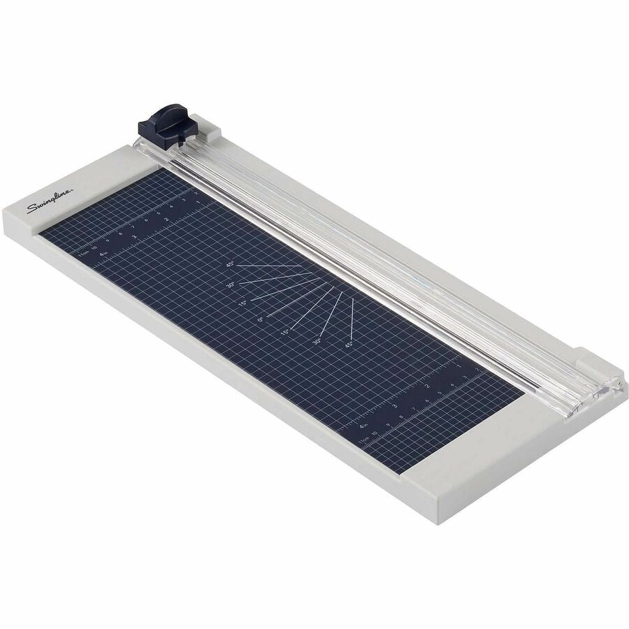 Swingline 1208P Rotary Trimmer - 8 Sheet Cutting Capacity - 12" Cutting Length - Durable, Sturdy, Lightweight, Easy to Use, Compact - Plastic - Silver - 1 Each