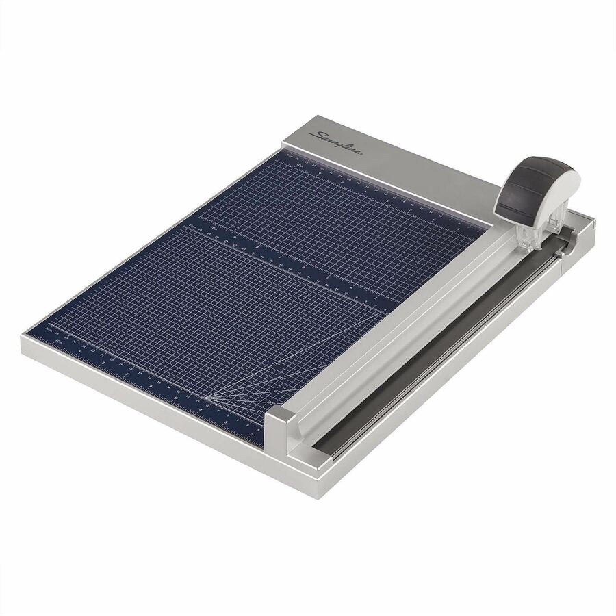 Swingline 1215 Rotary Trimmer - 15 Sheet Cutting Capacity - 12" Cutting Length - Rotating Blade - Silver - 1 Each